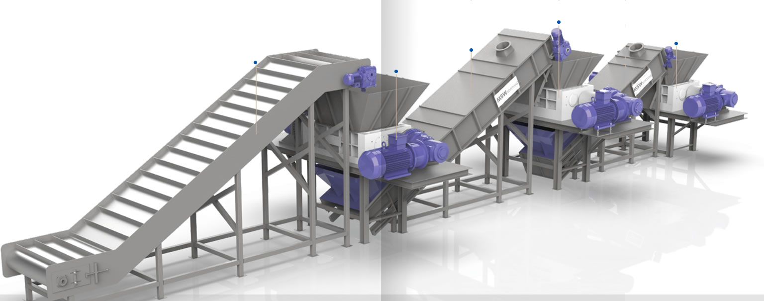 Waste Shredder machine.