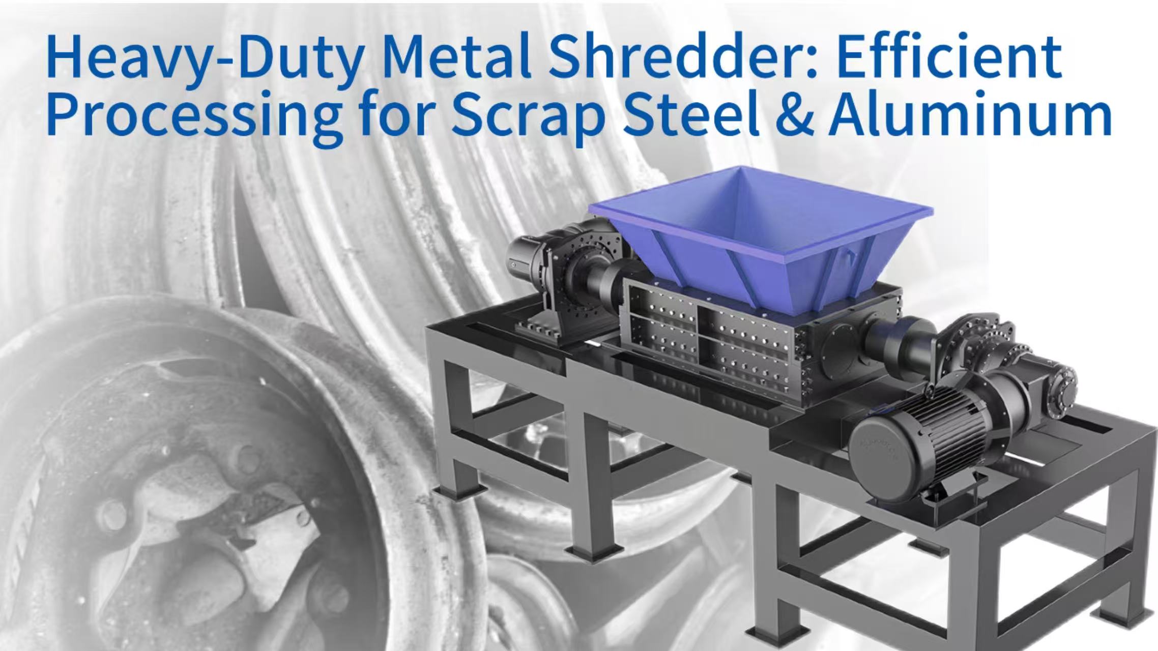 Heavy-Duty Metal Shredder: Engineered for High-Volume Processing of Scrap Steel and Aluminum